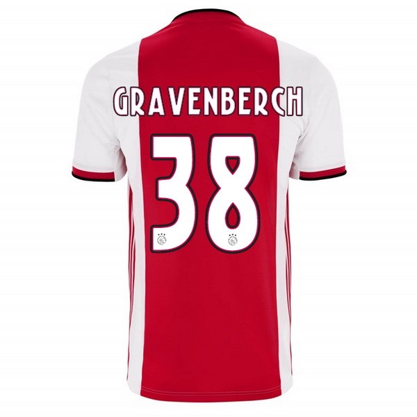 Camiseta Ajax Replica Primera Ropa Gravenberch 2019/20 Rojo